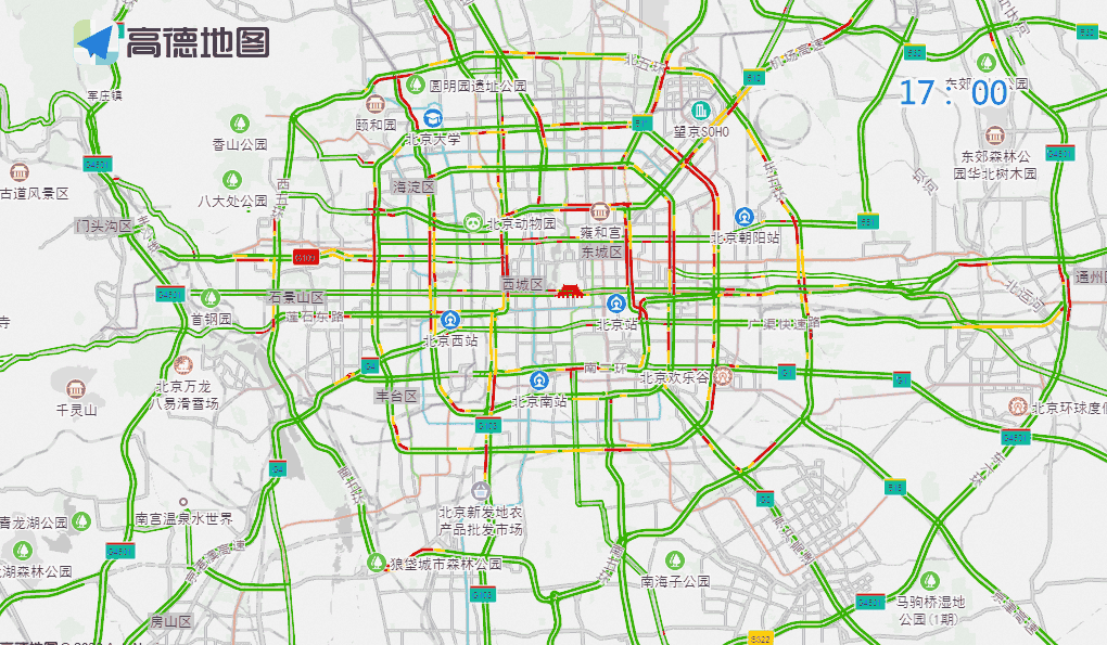 北京周末交通預(yù)測預(yù)報_北京公園景區(qū)周邊交通壓力_出行提示