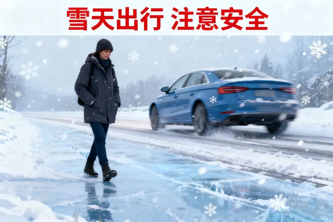 滬嘉鄉(xiāng)交通安全提示_出行提示_道路冰雪黃色預警