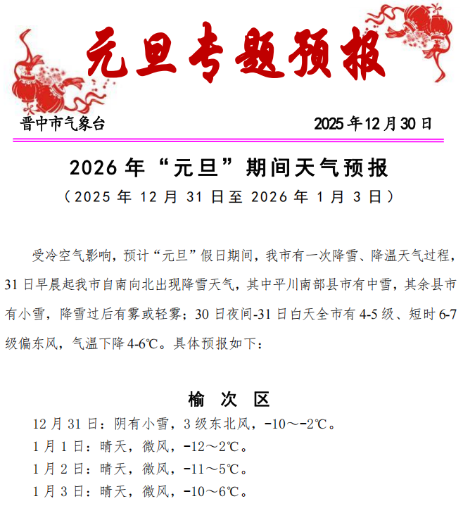 出行提示_合理安排出行時間路線方式_晉中元旦交通安全提示
