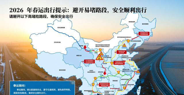 春運(yùn)期間易擁堵路段查詢_出行提示_春運(yùn)2026年高速公路交通流量